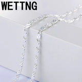 925 Silver 2MM 16-30 Inch Chain Necklace