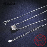 925 Silver 2ct Moissanite Diamond Necklace VVS1 D Pendant Necklace