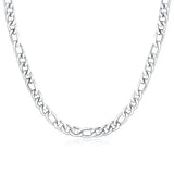 925 Silver 2pcs 8MM Chain Bracelet Necklace Set Man Woman Gift Jewelry