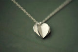 925 Silver 3D Heart Necklaces & Pendants Women High Sterling-silver-jewelry