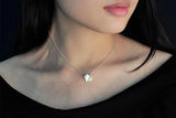 925 Silver 3D Heart Necklaces & Pendants Women High Sterling-silver-jewelry