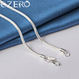 925 Silver 3mm Snake Chain Necklace 16-30 Inches for Wedding Party Jewelry