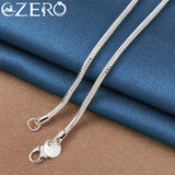 925 Silver 3mm Snake Chain Necklace 16-30 Inches for Wedding Party Jewelry