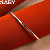 925 Silver 3mm Bracelet Bangles Woman Man Jewelry Wedding Party Accessories
