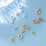 925 Sterling Silver Zircon Spacer Beads DIY Jewelry Findings