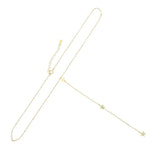 925 Silver Star Drop Charm Lariat Necklace for Women