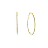 925 Sterling Silver Thin Huggie Hoop Earrings CZ Women Jewelry