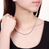 925 Sterling Silver Smooth Beads Ball Chain Necklace