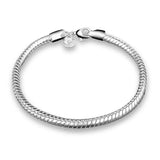 925 Silver 4MM Snake Chain Bracelet Women