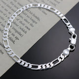 925 Silver 4mm/6mm Bracelet Jewelry Chain Gift