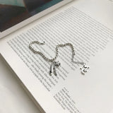 925 Sterling Silver 4mm Ball Chain Bracelet for Women