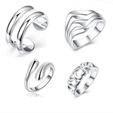 925 Silver Vintage Boho Knuckle Party Rings Set for Women