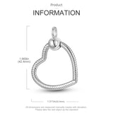 925 Sterling Silver Necklace O Pendant Clasp Fit Charm Pendant Rose DIY