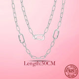 925 Sterling Silver Necklace O Pendant Clasp Fit Charm Pendant Rose DIY