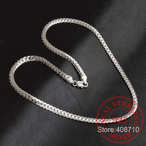 925 Sterling Silver 5MM Sideways Necklace Charm for Wedding Jewelry
