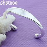 925 Silver 5mm Open Bangle Bracelet Wedding Jewelry
