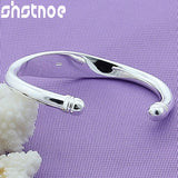 925 Silver 5mm Open Bangle Bracelet Wedding Jewelry