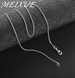 925 Sterling Silver 5pcs 18'' Fine Chain Necklaces For Women