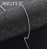 925 Sterling Silver 5pcs 18'' Fine Chain Necklaces For Women