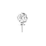 Sterling Silver Semi Mount Pendant Clasp for 6-10MM Pearl or Round Bead