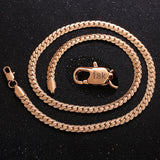 925 Silver 6mm Full Sideways Chain Necklace 16-24 Inch