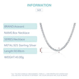 925 Silver 6mm Round Box Chain Necklace 18/20/24in