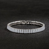 925 Sterling Silver 6mm CZ Tennis Bracelet for Women