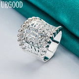 925 Sterling Silver Weave Ring For Women Man