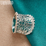 925 Sterling Silver Weave Ring For Women Man