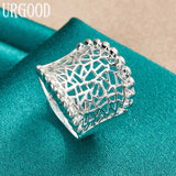925 Sterling Silver Weave Ring For Women Man