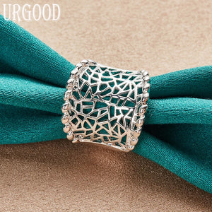 925 Sterling Silver Weave Ring For Women Man
