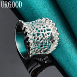925 Sterling Silver Weave Ring For Women Man