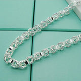 925 Silver 7mm 20in Chain Necklace Men Women Party Jewelry