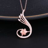 925 Silver 8-11mm Pearl Bead Semi Mount Pendant CZ