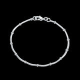 925 Silver 8-Inch Bead Snake Chain Bracelet Couples Gift Jewelry
