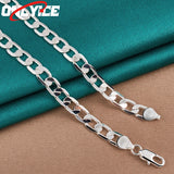 925 Sterling Silver 8mm Round Chain 16-24 Inch Party Jewelry