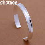 925 Silver 8mm Round Bracelet for Women Wedding Party Gift