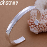 925 Silver 8mm Round Bracelet for Women Wedding Party Gift