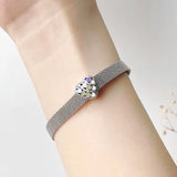 925 Silver Enamel Heart Charm Clip Bead for Reflexions Bracelet