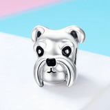 925 Silver Poodle & French Bulldog Charm for BISAER Bracelet