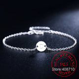 925 Silver A-Z Letter Bracelets&Bangles Women Chain Link Jewelry