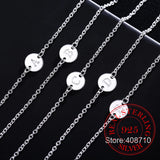 925 Silver A-Z Letter Bracelets&Bangles Women Chain Link Jewelry