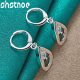 925 Silver Water Drop Earrings AAA Zircon Women Party Charm Jewelry