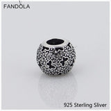 925 Silver Micro Pave Butterfly Charm for Bracelet DIY