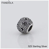 925 Silver Micro Pave Butterfly Charm for Bracelet DIY