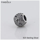 925 Silver Micro Pave Butterfly Charm for Bracelet DIY