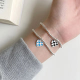 925 Silver Heart/Rainbow/Bead Bracelet Chain Adjustable Classic Gift