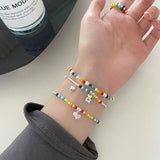 925 Silver Heart/Rainbow/Bead Bracelet Chain Adjustable Classic Gift
