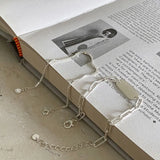 925 Silver Bracelet Olive Beads Zircon Moon Pendant Chain Woman Jewel