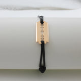 925 Silver Razor Bracelet Black/Red/Blue/Green/Yellow Rope